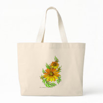 Cute art deco flowers 4 bags