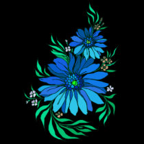 Cute art deco flowers 8a t-shirts by MickeyElvis Cute art deco flowers 8a t-shirts