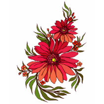 Cute art deco flowers 9 t-shirts