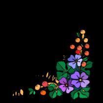 Cute art deco flowers t-shirts by MickeyElvis Cute art deco flowers t-shirts