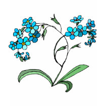 Cute art deco flowers t-shirts