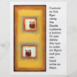 Cute art yak couple fun relationship painting flyers
