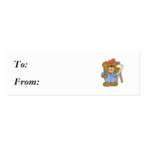 Cute Artist Teddy Bear Business Card