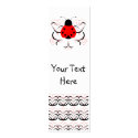 Cute Artsy Heart Ladybug Bookmarks