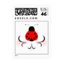 Cute Artsy Ladybug Postage Stamp