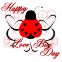 Cute Artsy Love Bug Heart Ladybug Ornament