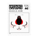 Cute Artsy Smiling Ladybug Postage Stamp