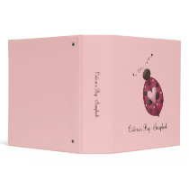 Cute as a Bug · Cerise Ladybug Binder