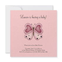 Cute as a Bug · Pink & Cerise Butterfly Announcement