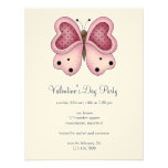 Cute as a Bug · Pink & Cerise Butterfly Custom Invitations