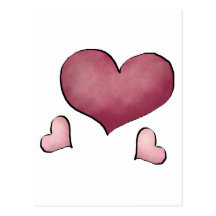 Cute as a Bug · Three Hearts Postcard