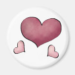Cute as a Bug · Three Hearts Refrigerator Magnet