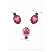 Cute as a Bug · Three Ladybugs Post Cards