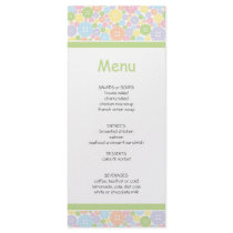 Cute as a Button | Baby Shower Menu Custom Rack Card