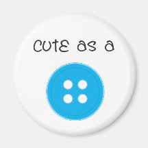 Cute as a Button - Boy Magnets
