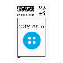 Cute as a Button - Boy postage
