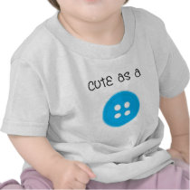 Cute as a Button - Boy t-shirts