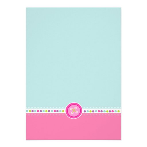 Cute as a Button First Birthday (Photo) Invitations