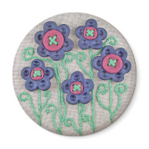 Cute as a Button Flowers Magnet by DancinJules Cute as a Button Flowers Magnet
