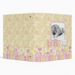 Cute as a Button Girl 1.5in Photo Album 3 Ring Binder