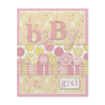Cute as a Button Girl Advice Card Custom Flyer