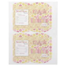 Cute as a Button Girl Mini Puff Box Full Color Flyer
