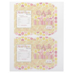 Cute as a Button Girl Mini Puff Box Full Color Flyer