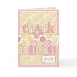 Cute as a Button Girl TY Card