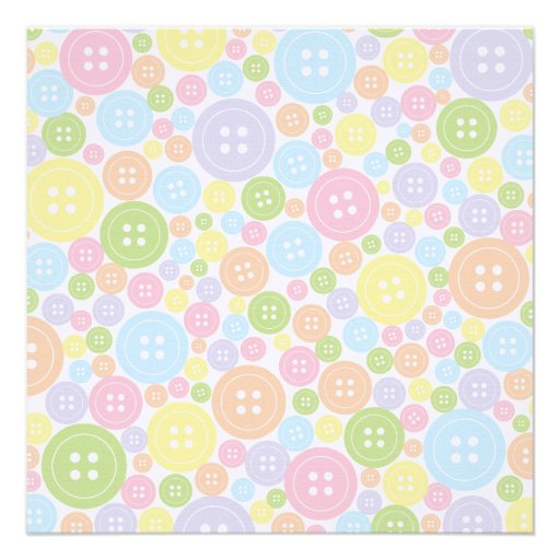 Cute as a Button Neutral Baby Shower Invitation
