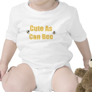 Cute as Can Bee baby zazzle_shirt