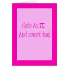 postcard - cute as pie new arrival (pink)