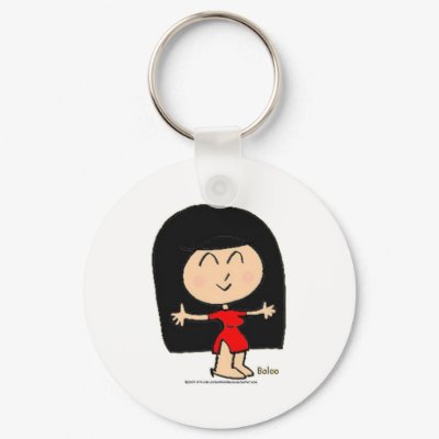CUTE ASIAN GIRL KEY CHAINS by rexfmay