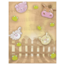 cute at the farm animals flyer