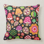 Cute autumn leaf flower butterfly retro pattern pillows