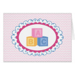 Cute Baby ABC Blocks Greeting Cards