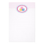 Cute Baby ABC Blocks Stationery Paper