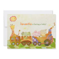 Cute Baby Animals: Baby Shower Invitation invitation