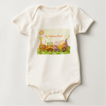 Cute Baby Animals on Choo Choo Train t-shirts
