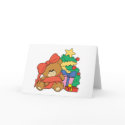 Cute Baby Bear and Christmas Tree cards