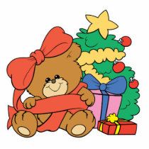 Cute Baby Bear and Christmas Tree photo sculptures by doonidesigns Cute Baby Bear and Christmas Tree photo sculptures