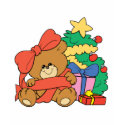 Cute Baby Bear and Christmas Tree t-shirts
