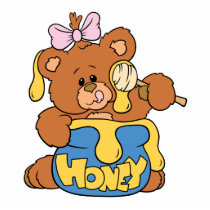 Cute Baby Bear and Honey photo sculptures by doonidesigns Cute Baby Bear and Honey photo sculptures