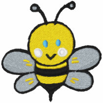 cute baby bee embroidered shirts