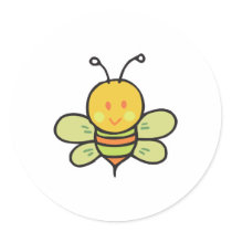 cute baby bee stickers