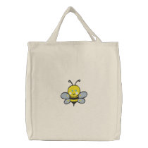 cute baby bee tote embroidered bags