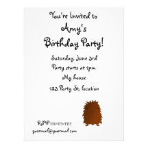 Cute baby bigfoot custom announcement