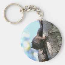 Cute Baby Black Squirrel Key Chain