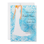 Cute Baby Blue Bridal Shower Invite