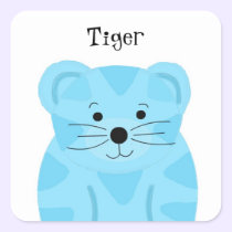 Cute Baby Blue Tiger stickers