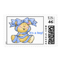 Cute Baby Boy Announcement Postage postage